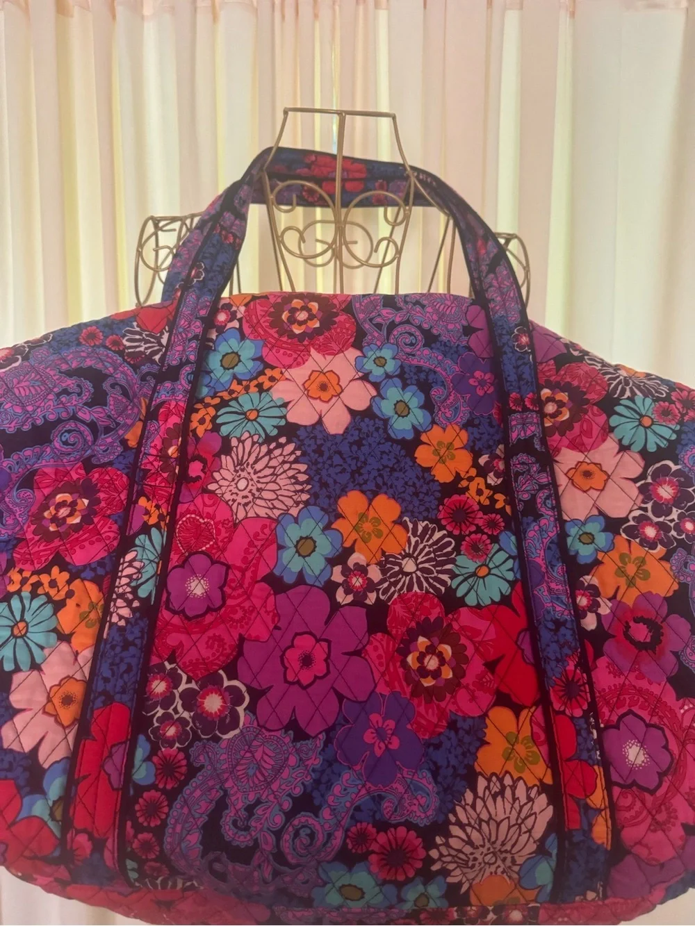 Vera Bradley Quilted Floral Weekender Tote